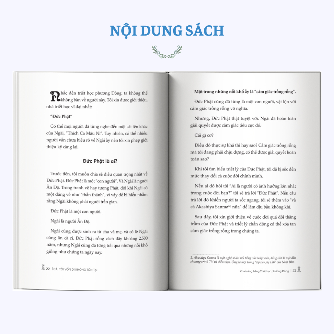 Sách - Cái Tôi Vốn Dĩ Không Tồn Tại - Khai Sáng Bằng Triết Học Phương Đông