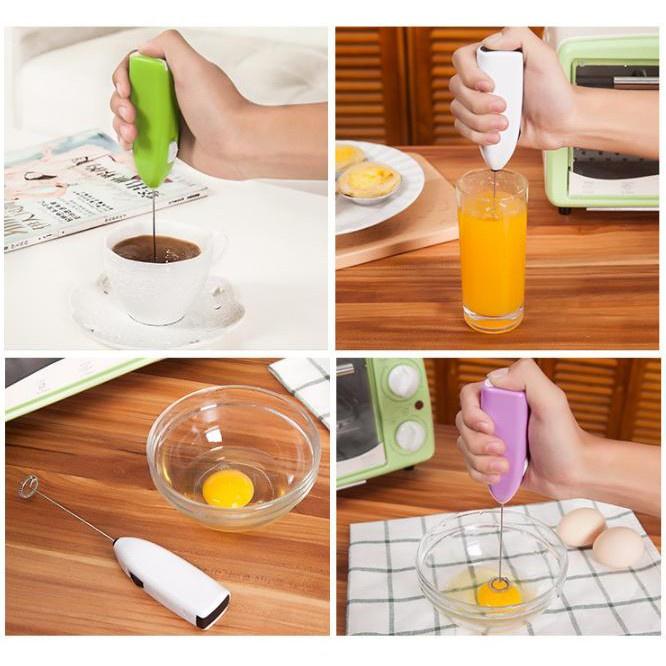 Máy Đánh Trứng Cầm Tay Mini - Dụng Cụ Khuấy Pha Cafe Tạo Bọt Dễ Dàng Sử Dụng