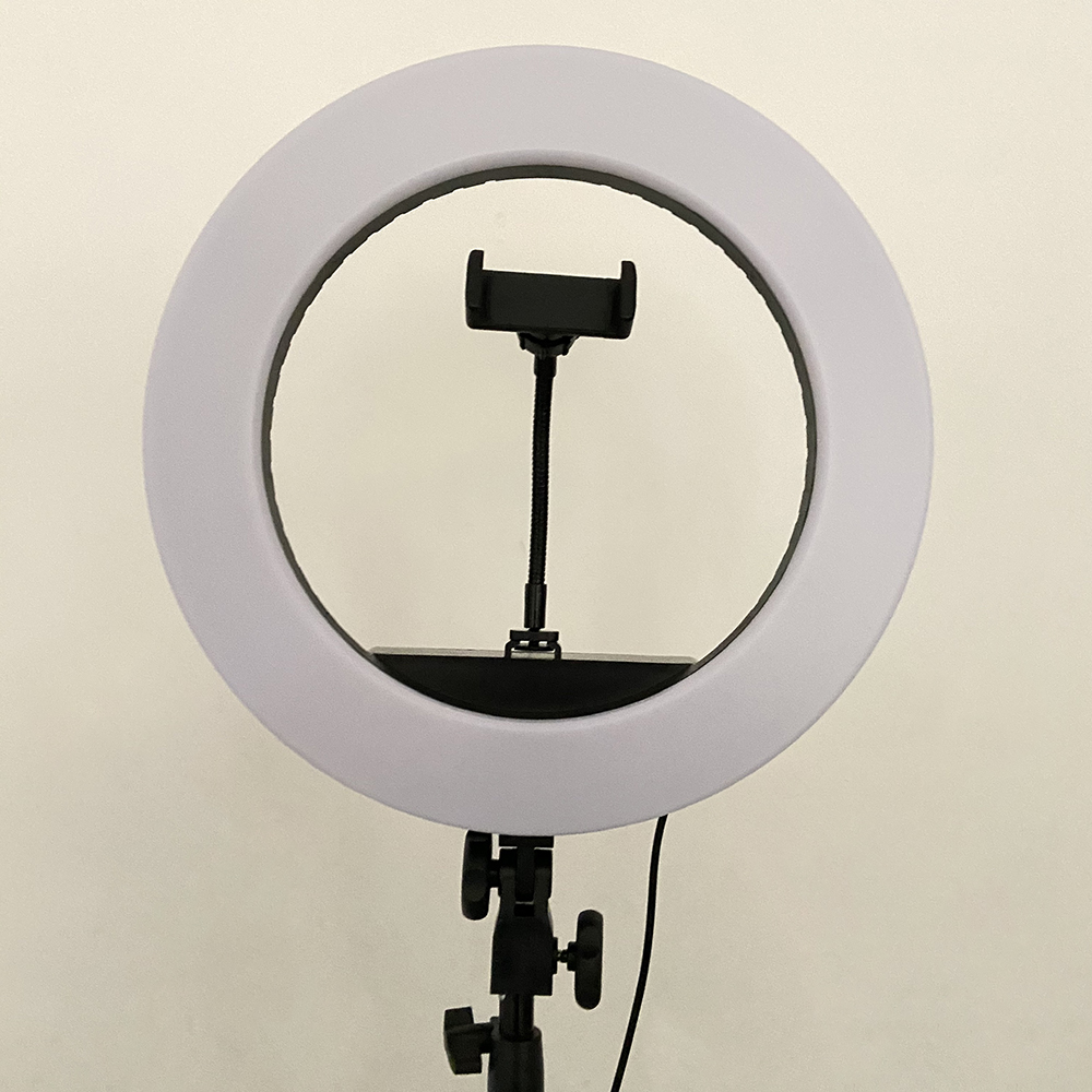 Bộ tripod, giá đỡ livestream có đèn Led 3 chế độ HQ-14 , kèm kẹp điện thoại - Hỗ trợ ánh sáng chụp ảnh, livestream, quay tiktok hiêu quả - Hàng chính hãng