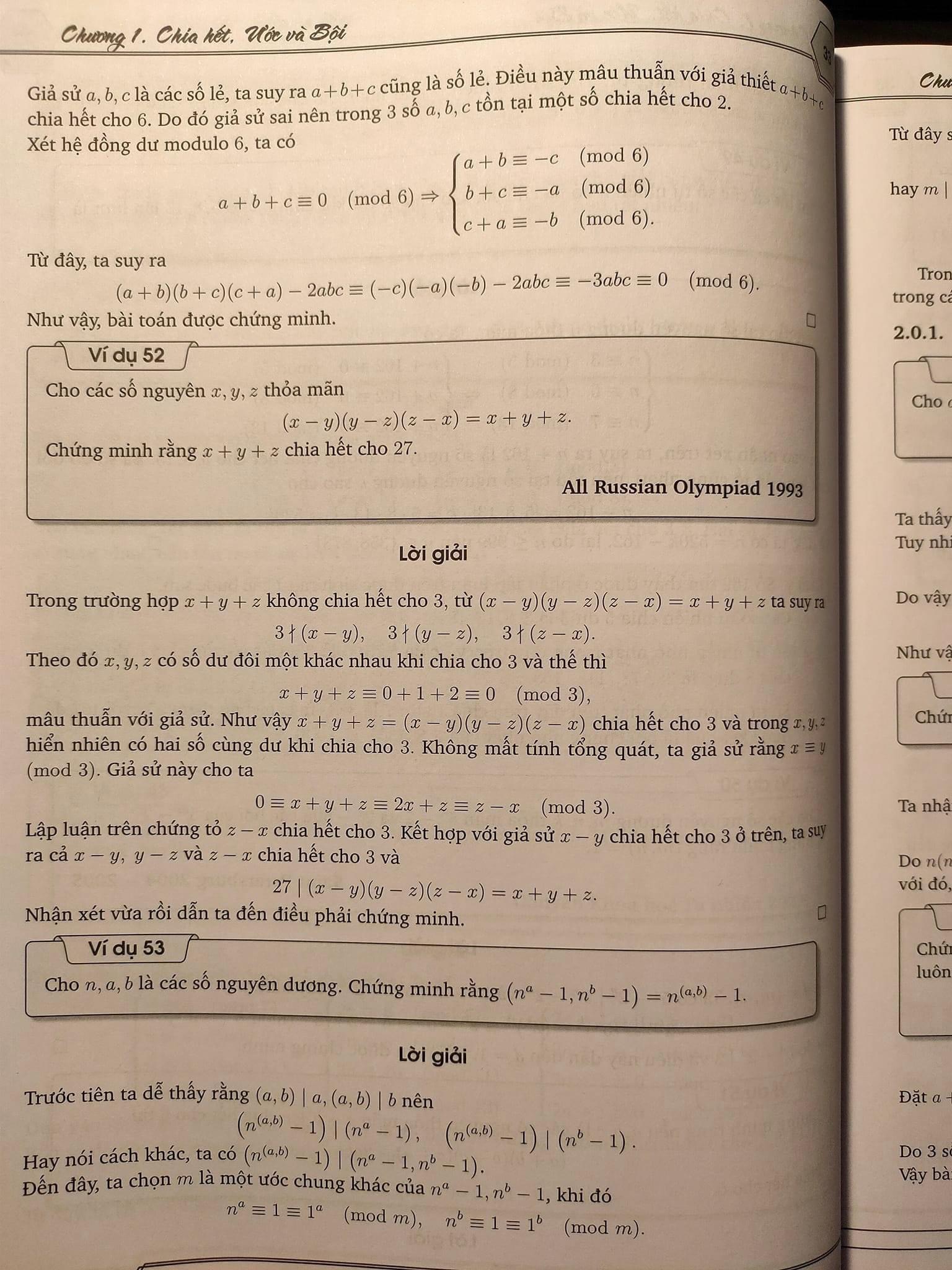 Hình ảnh Một số chủ đề Số Học hướng tới kì thi HSG & chuyên toán - NTbooks 