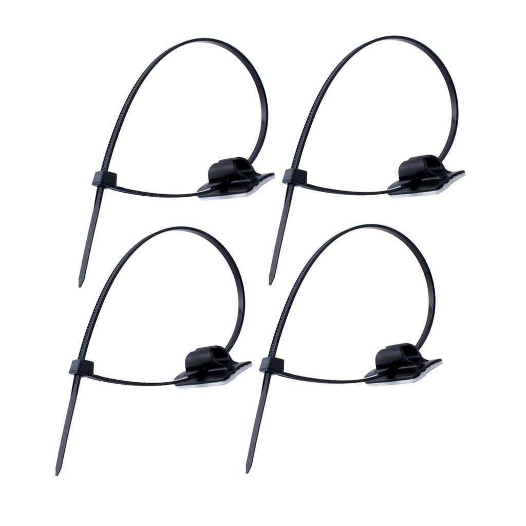 3-4pack 4 Pack Mountain Bike Bicycle Self-Lock Cable Tie Brake Gear Cable Guide