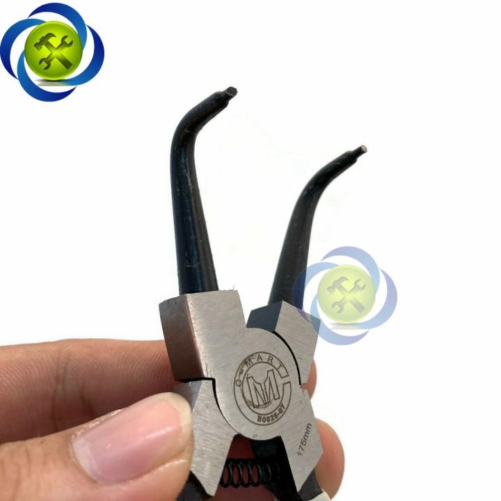 Kìm phe trong miệng cong C-Mart B0025-07 dài 175mm