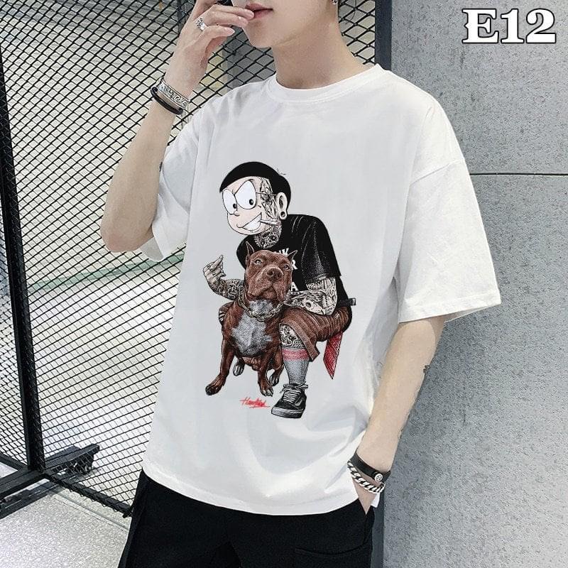 ÁO THUN NAM NỮ UNISEX nobita chó mặt xệ