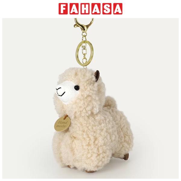 Móc Khóa Thú Bông Alpaca - HGT-45 - Màu Be
