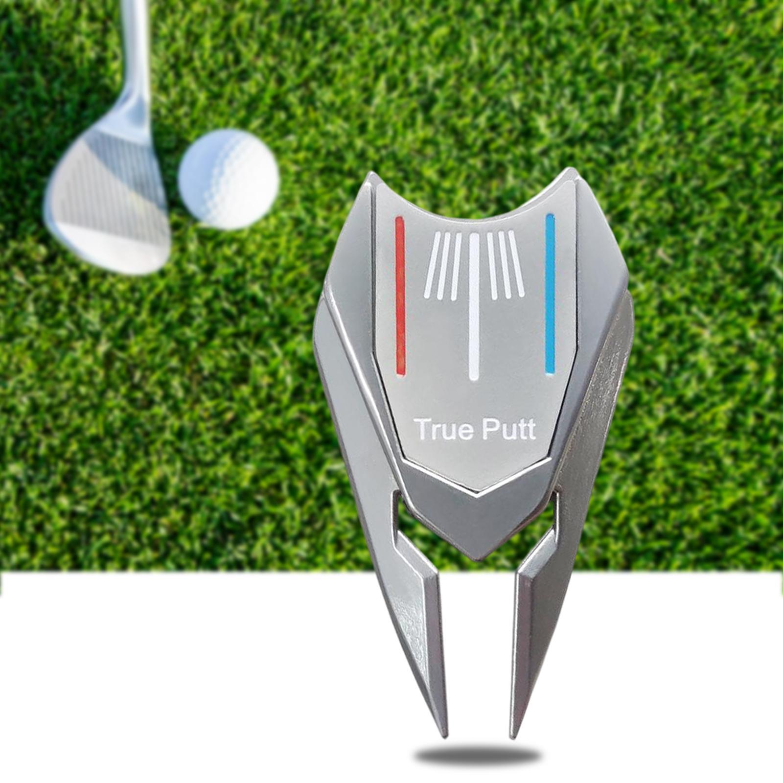 4Pcs Golf Repair Fork Golf Ball Marker Detachable Golf Club Alignment Tool Golf Accessories Portable Gadget
