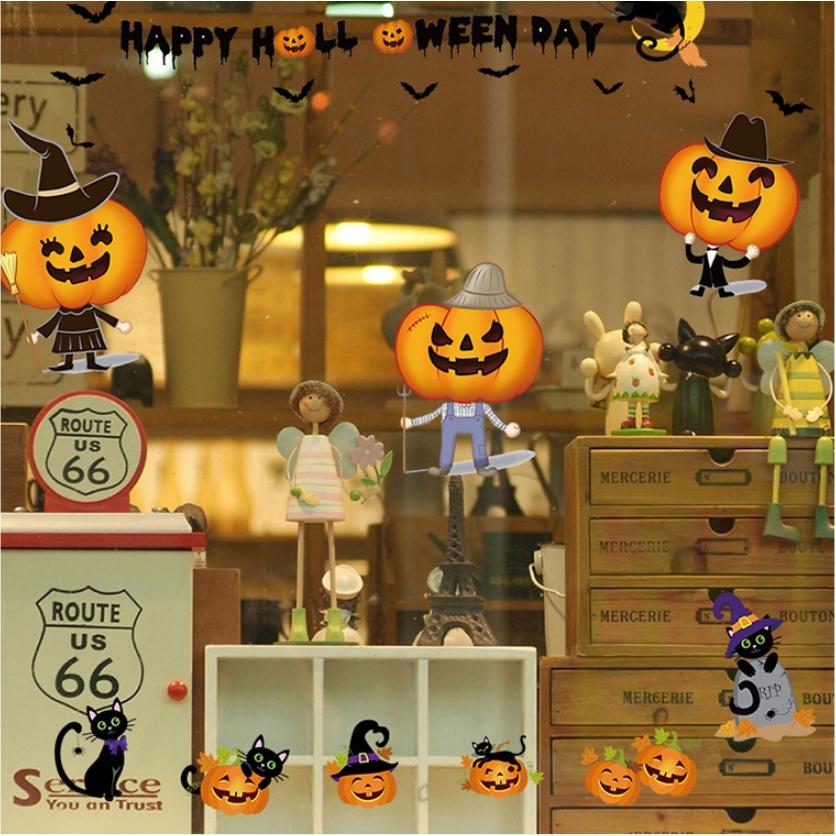Decal dán tường trang trí - HALLOWEEN TỔNG HỢP NHIỀU MẪU MỚI 2021