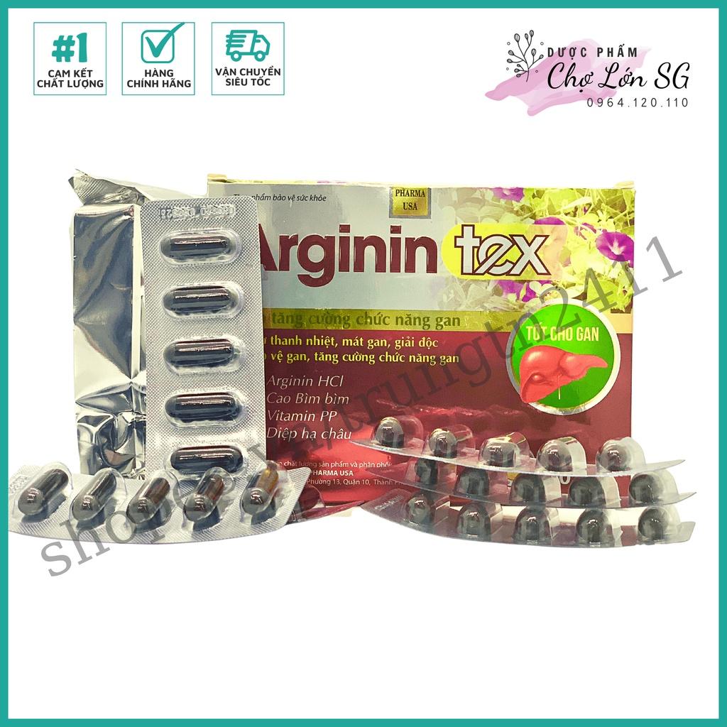 Combo 2 Hộp Viên uống mát gan ARGININ TEX giảm tổn thương gan do bia rượu (HỘP ĐỎ) - Hộp 60 viên