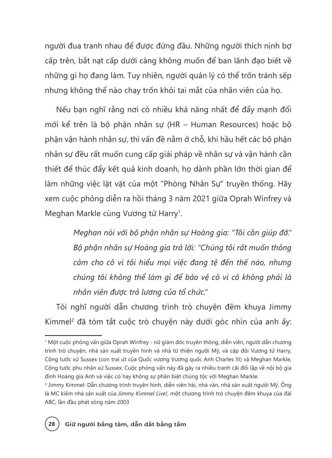 Sách - Giữ Người Bằng Tâm - Dẫn Dắt Bằng Tầm