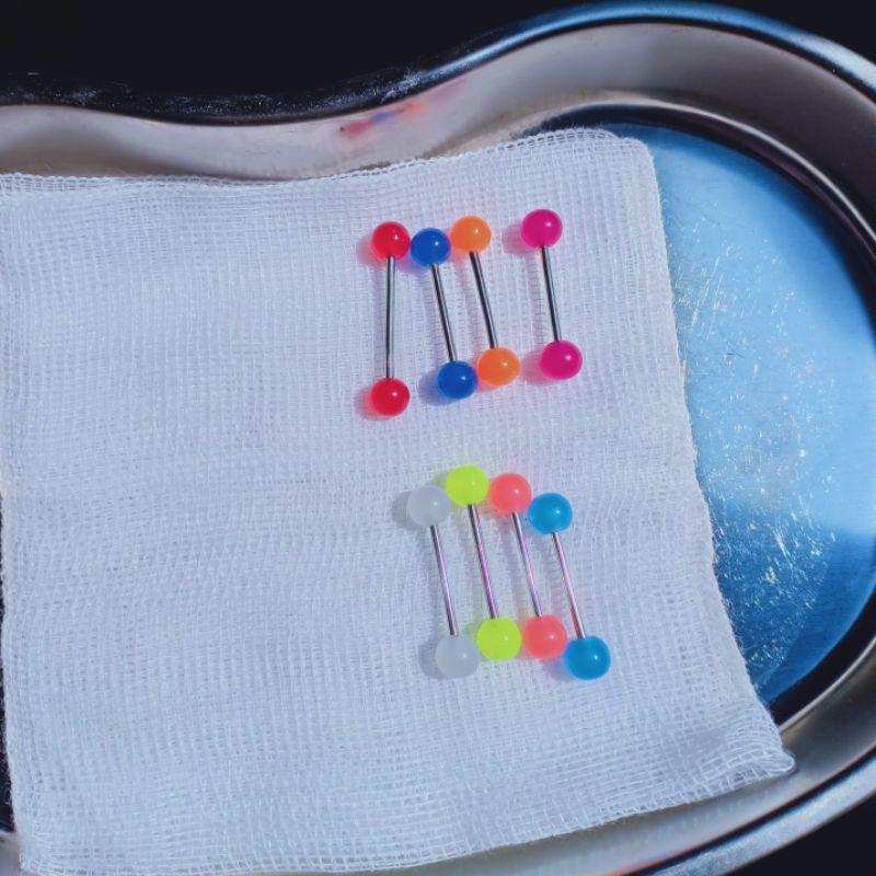 Khuyên Lưỡi / Khuyên Lưỡi Nhiều Màu - Khuyên Thép Y Tế Không Gỉ - 69STORE