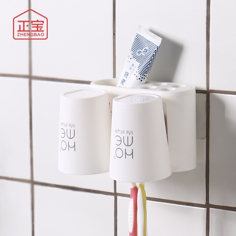 Kệ Để Bàn Chải Đánh Răng Cọ Trang Điểm Dán Tường Nhà Tắm Jodily StarHome