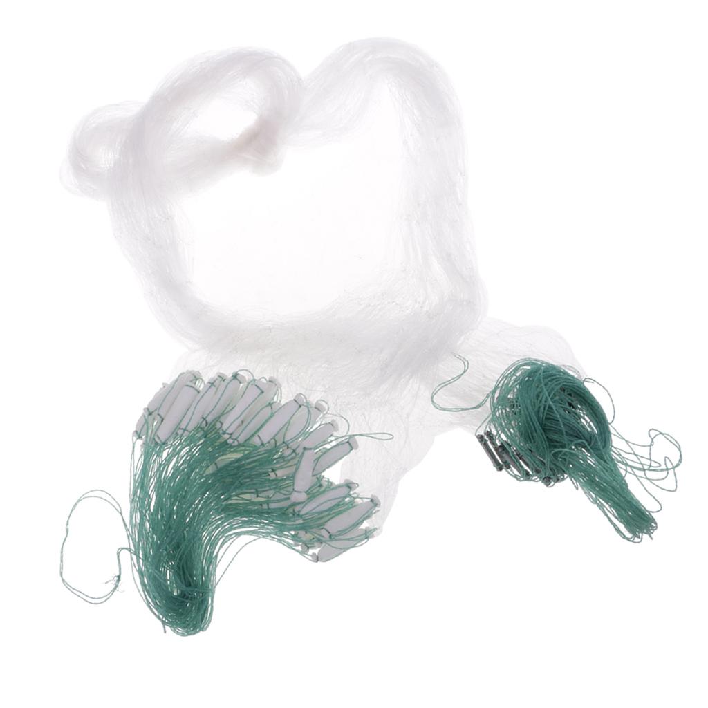 2xFishing Gill Net Fish Trap Monofilament Small Mesh Gill Hole Size 3x3cm