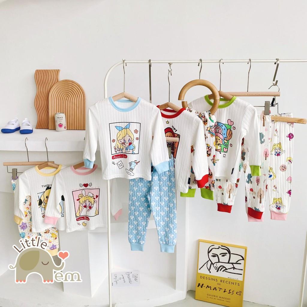 Bộ đồ bé trai/ bé gái Cotton xuất Nhật dài tay _ One piece