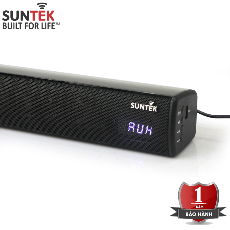 Loa Thanh Soundbar TV Bluetooth Speaker SUNTEK KMS-141 - Công suất 40W | 4 Loa Âm Thanh Vòm | Đèn báo | Điều khiển Từ xa | Kết nối: Bluetooth 5.0, USB, Aux 3.5mm, Coaxial &amp; Optical- Hàng Chính Hãng