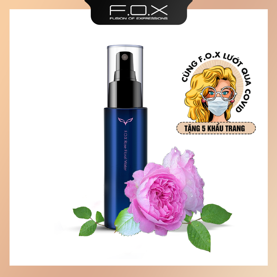 [ QUÀ TẶNG KHÔNG BÁN ] Xịt Khoáng Dưỡng Ẩm Da Và Làm Sáng Da Hương Hoa Hồng Rosa Damascena Floral Water FOX Cosmetics 100ml