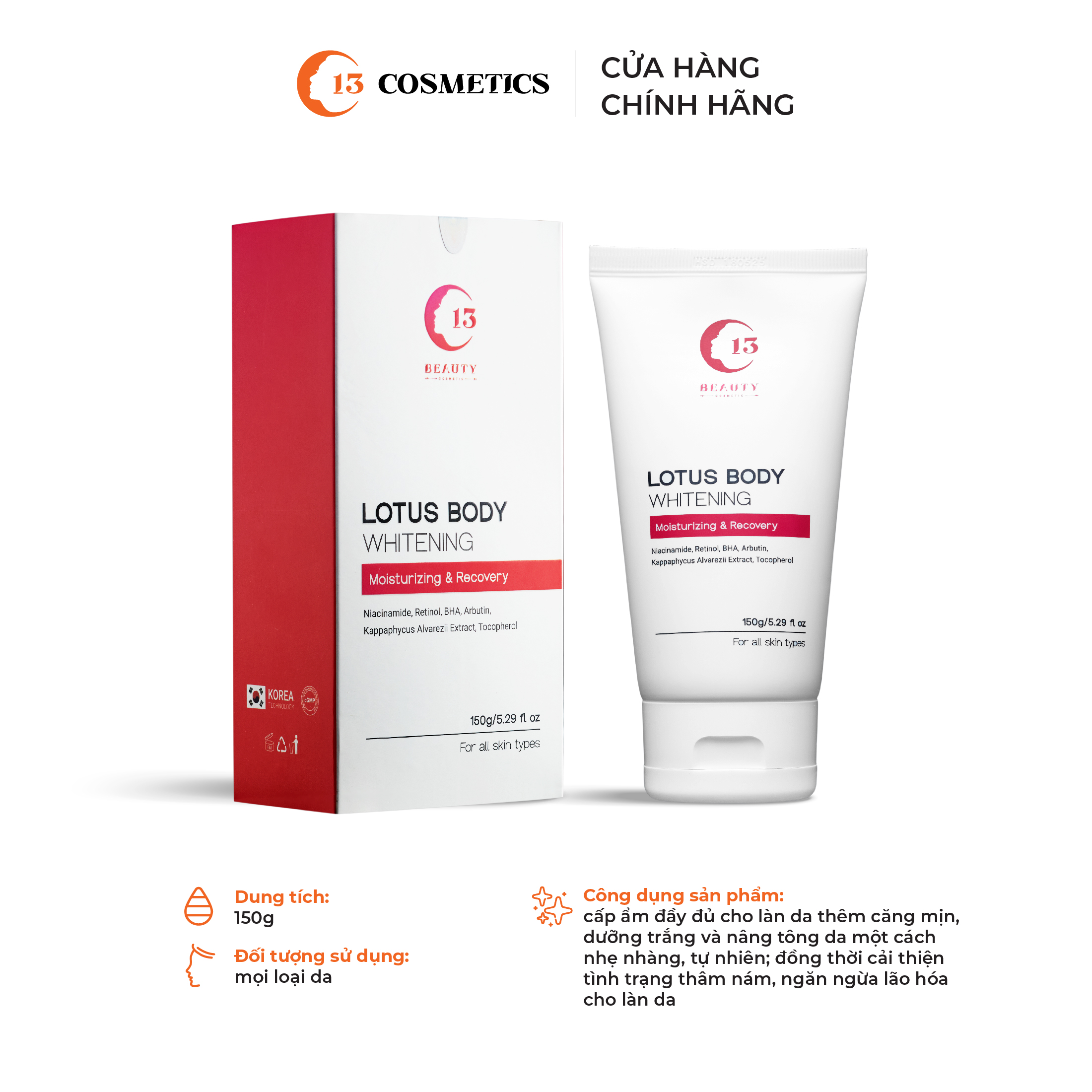 Combo Da Trắng xinh - Tự tin đón nắng C13 Cosmetics Thu Trang