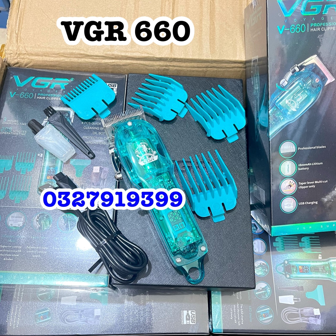 Tông đơ cao cấp VGR 660 - màn hình hiển thị