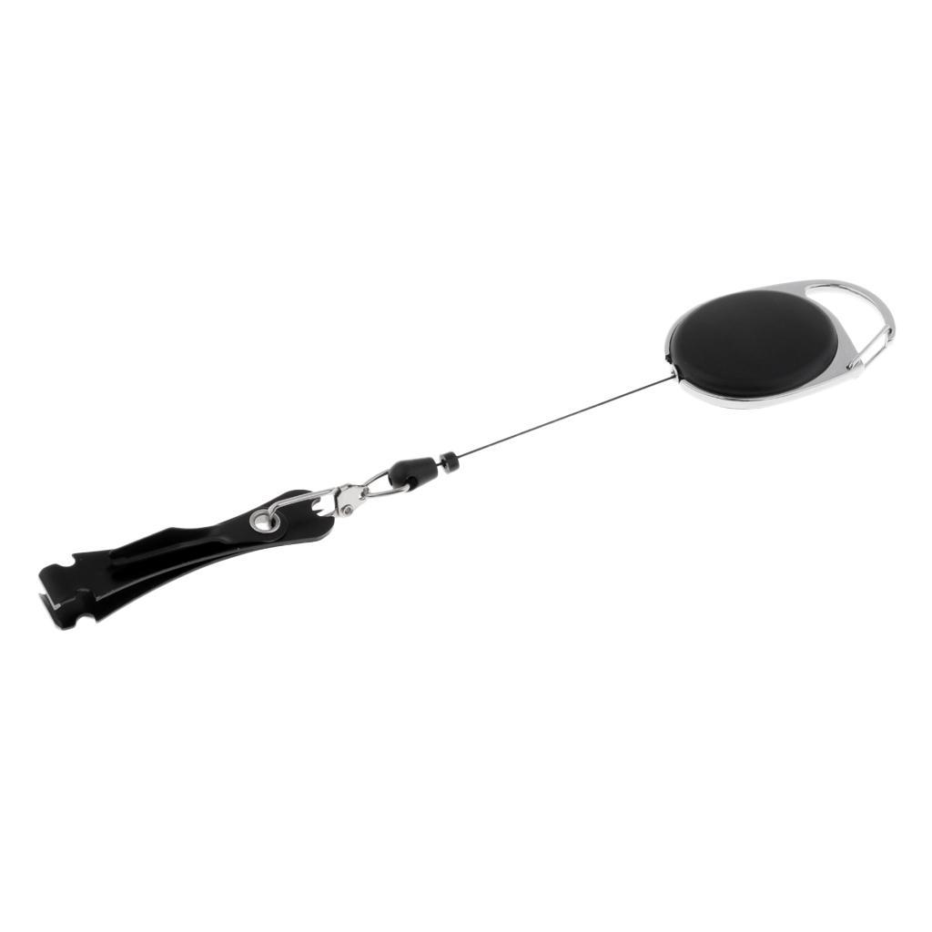 Quick Knot Tying Tool Fly Fishing Clippers Line Nipper with Retractor