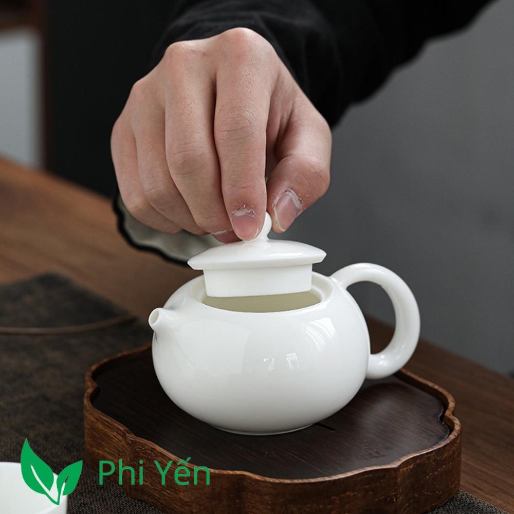 Ấm trà Tây Thi - Bạch Định thấu quang