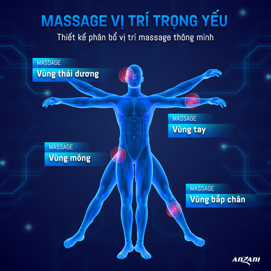 Ghế massage toàn thân Anzani D2