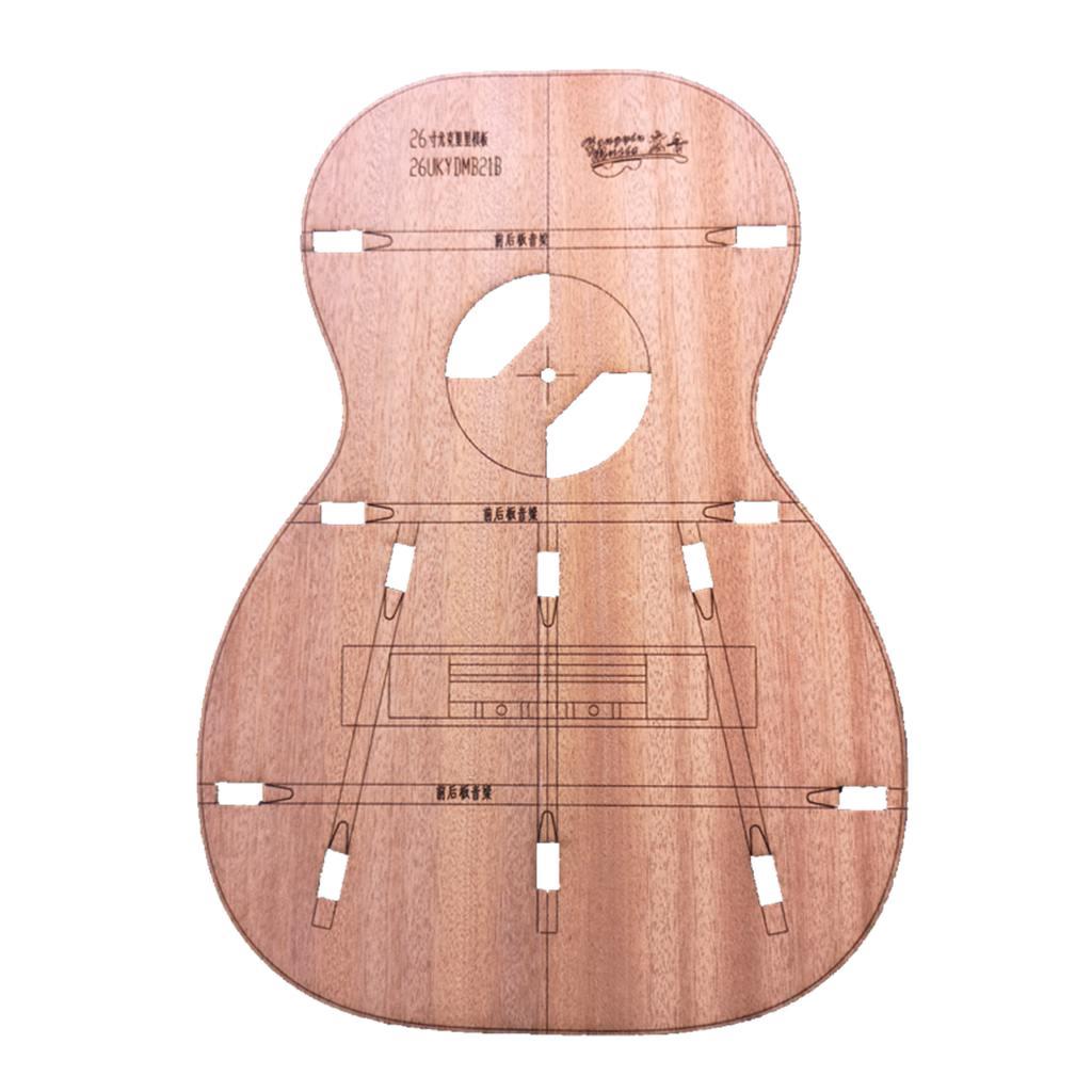 Handcrafted 26inch Ukulele DIY Body Template for Guitar Luthier Tools