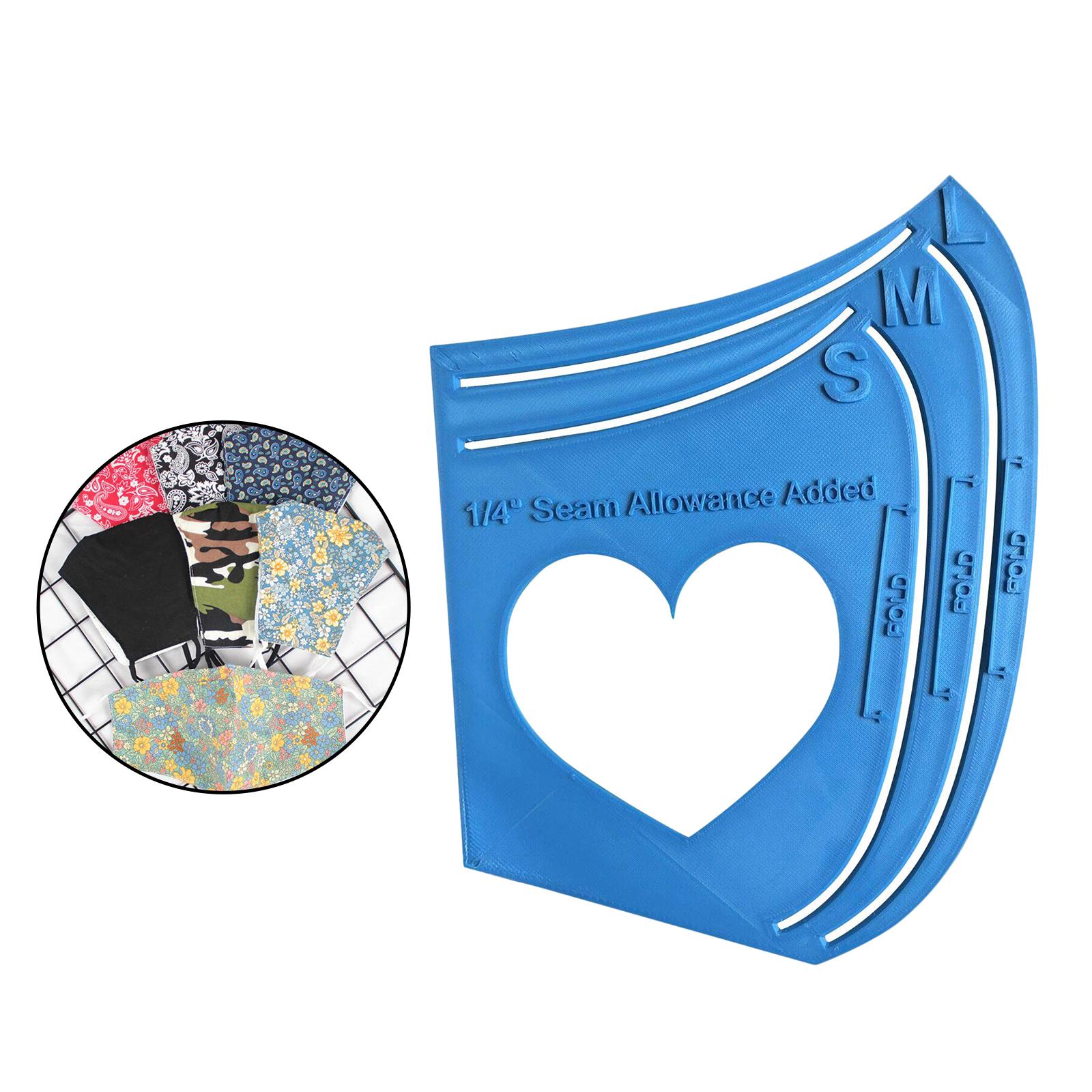 3 IN1 Silicone Face Mask Template Kits Sewing Pattern Guide Professional Reusable Mask Making Templates DIY Face Cover Making 3 Sizes Family Package