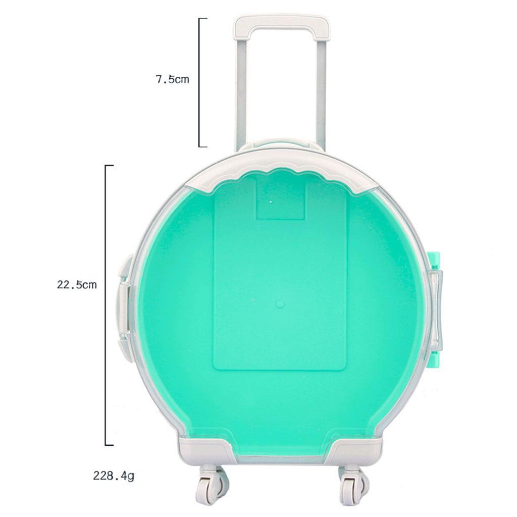 1piece Suitcase Travel Luggage fit for Girl Doll Kids Toys