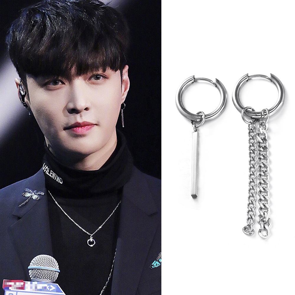 Đôi Hoa tai Bông tai nam nữ Titan bao đẹp bao ngầu