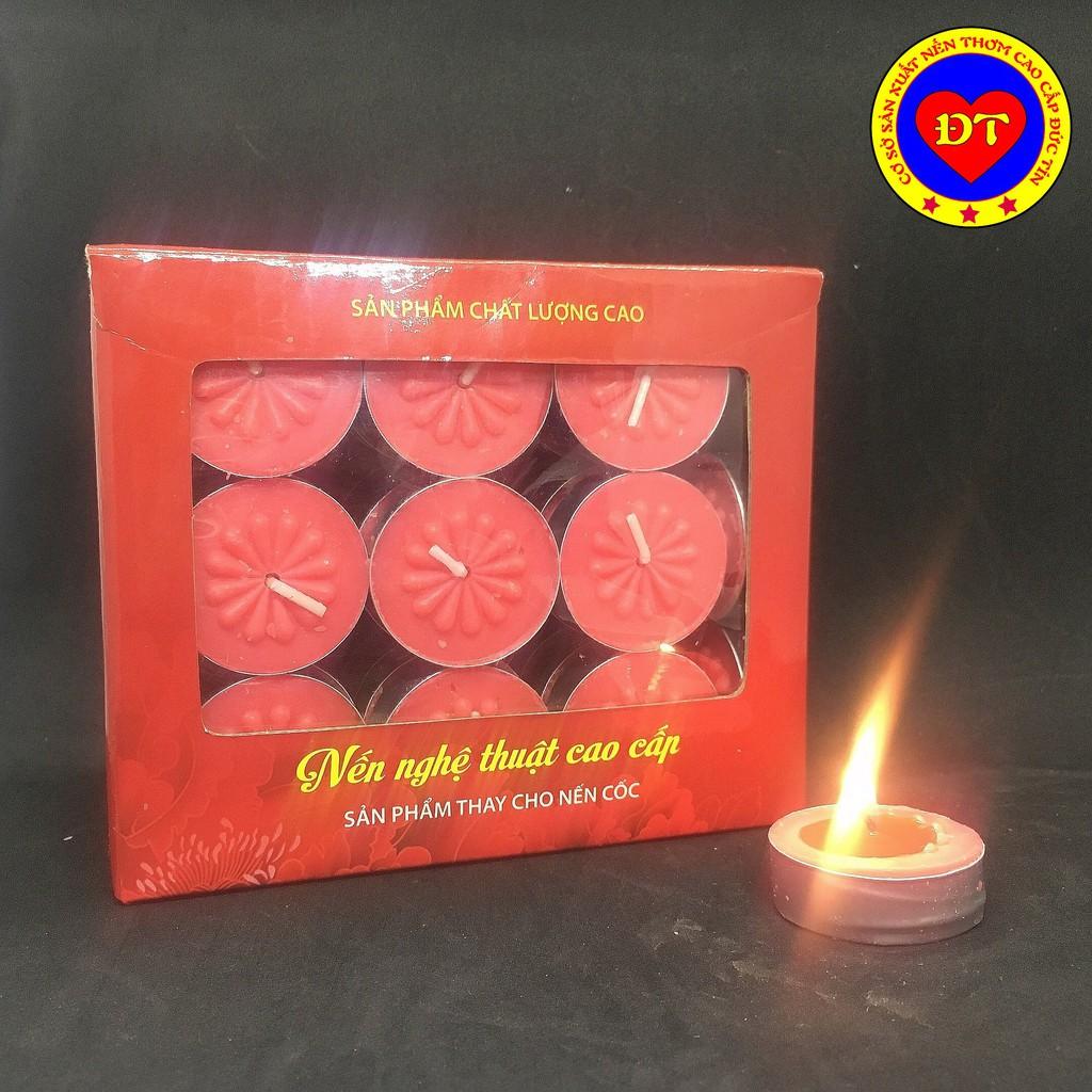 Nến tealight cháy trên 4h không khói không mùi cao cấp an toàn cho người sử dụng