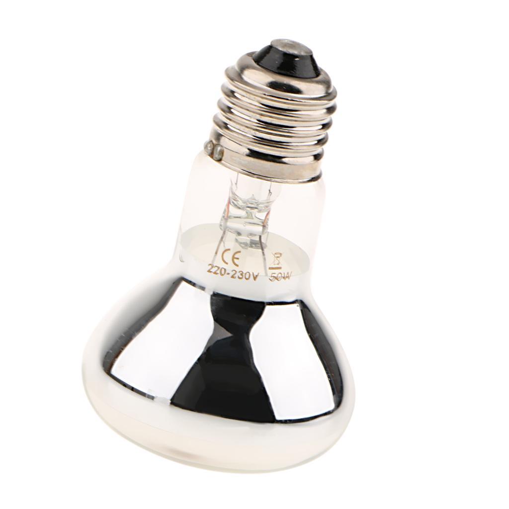 2x Reptile Heat Basking Lamp Light Bulb Breeding Heat Lamp Bulb Heat Emitter