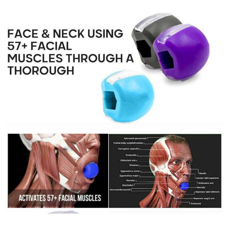 Face Exercise Ball Facial Muscle Training Fitness Ball Neck Facial Toner Jaw line Exerciser Food-grade Silica Gel
