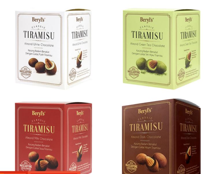 Sô cô la Beryl's Tiramisu Almond Milk Chocolate 100g