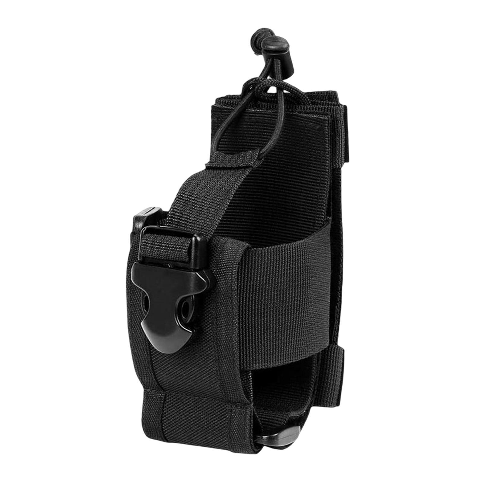 Bag Adjustable Holder Pocket Belt for Hiking Outdoor Men black