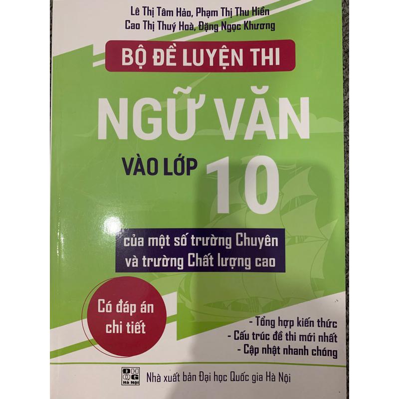 Sách - Bộ đề luyện thi Ngữ Văn vào lớp 10 của một số trường Chuyên và trường Chất lượng cao