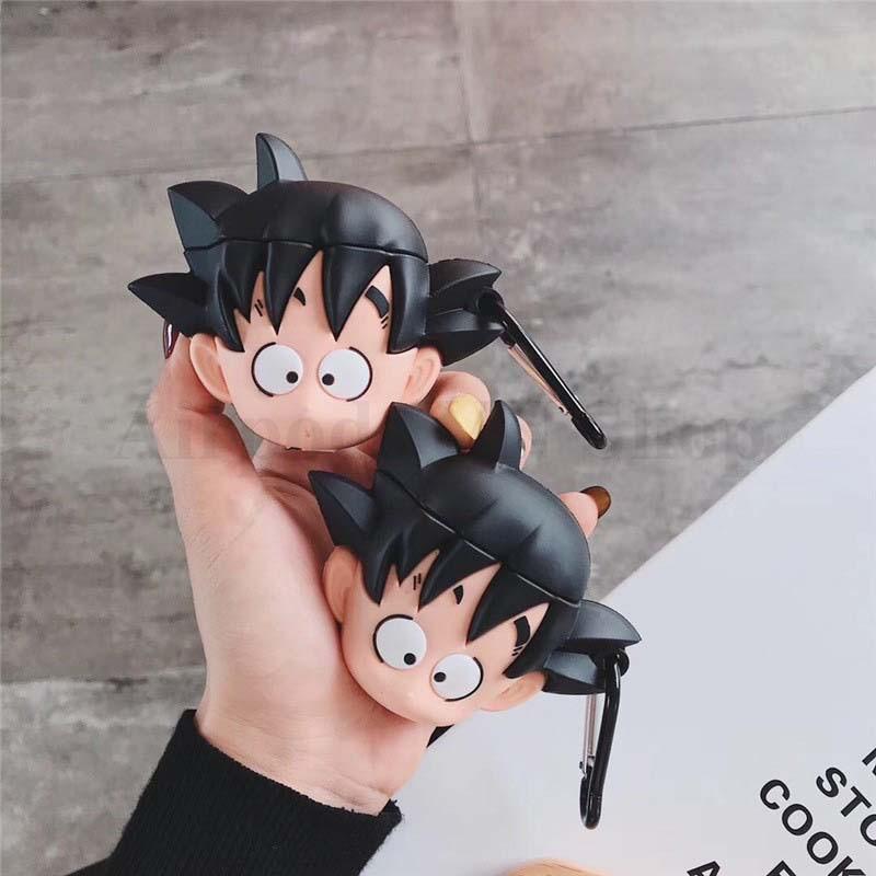 Bao Case Ốp dành cho airpod 1 và 2, tai nghe bluetooth i11,i12, i9s... Songoku baby kute silicon cao cấp