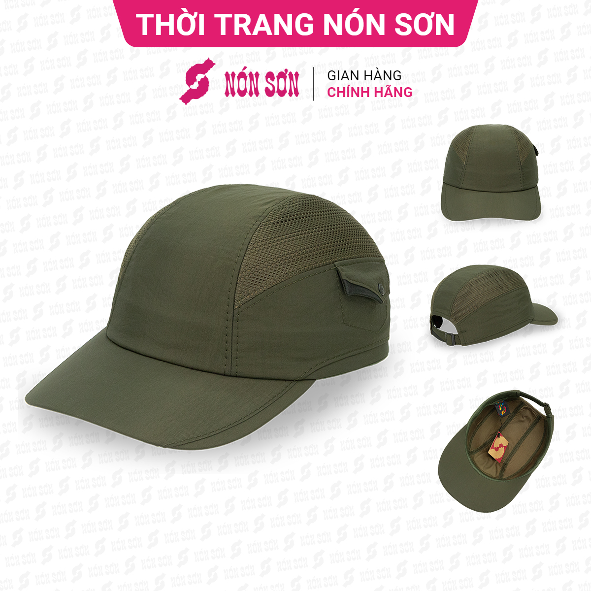 Mũ kết lưỡi trai nam nữ thời trang NÓN SƠN MC033-XR1