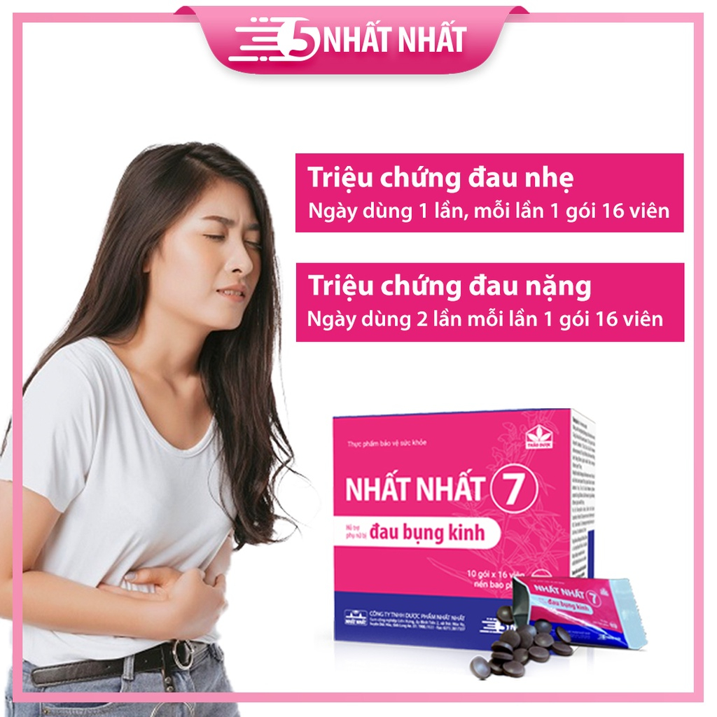 Viên Uống Nhất Nhất 7 - Giảm Đau Bụng Kinh, Điều Kinh Bổ Huyết -