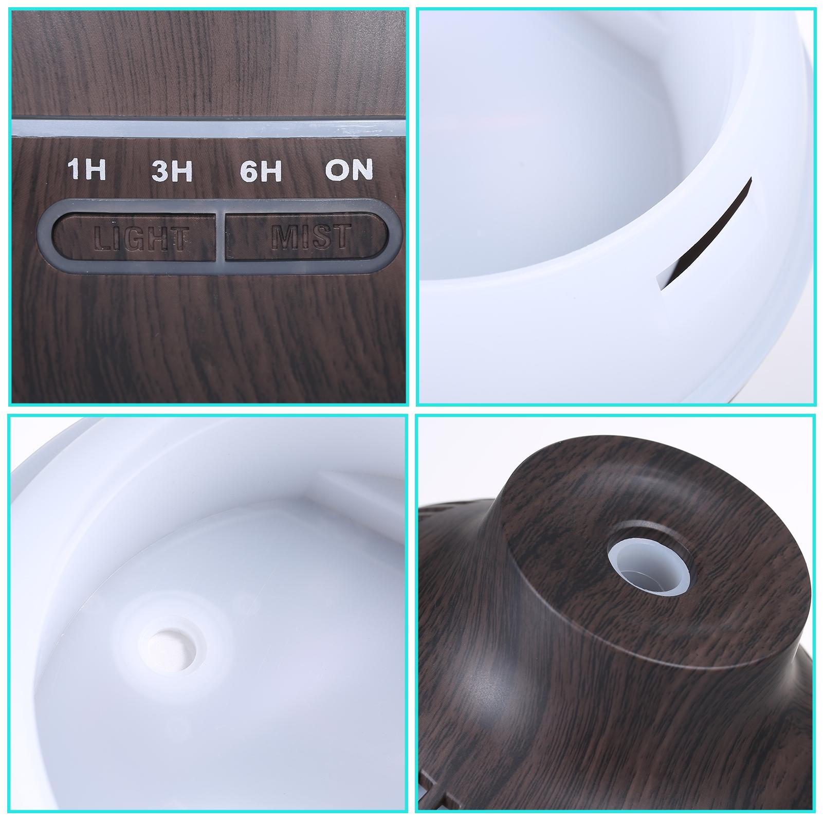 Máy Làm Ẩm Không Khí Âm Thanh Bằng Sóng Siêu Âm Với Bộ Điều Khiển Từ Xa 7 Đèn Đầy Màu Sắc 400Ml