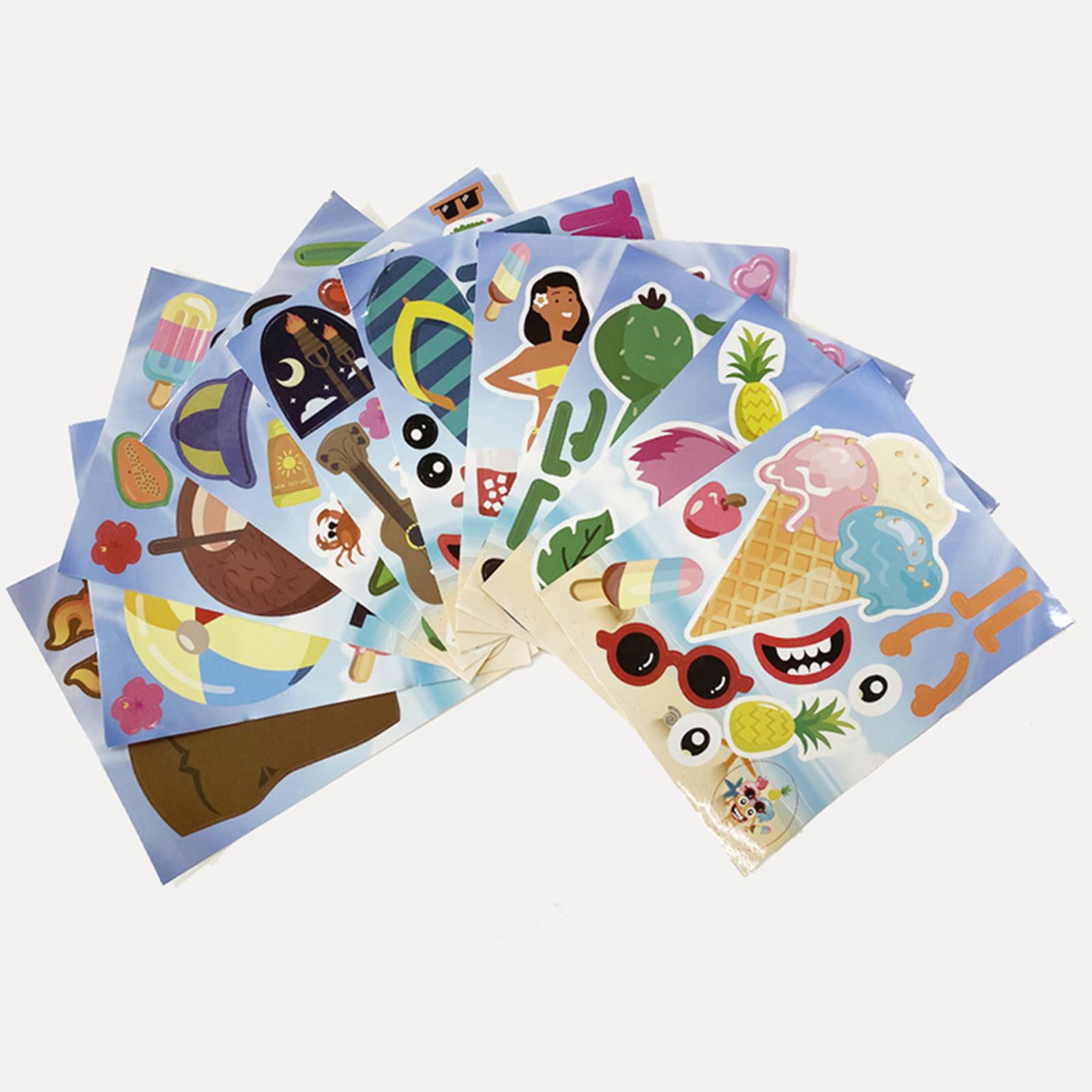Set 50 Miếng Sticker Trang Trí Cho Trẻ Em Sáng Tạo