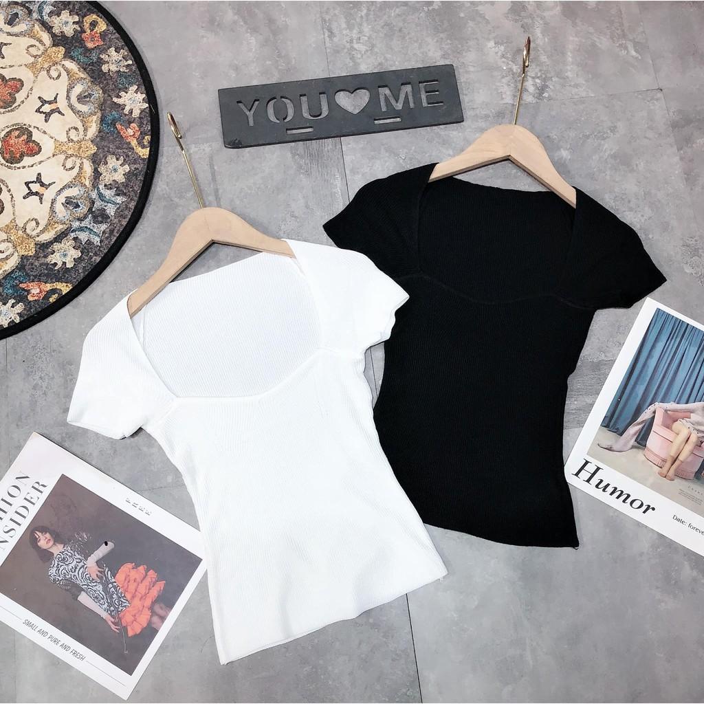 Áo phông len tôn ngực 2 màu mới 70009