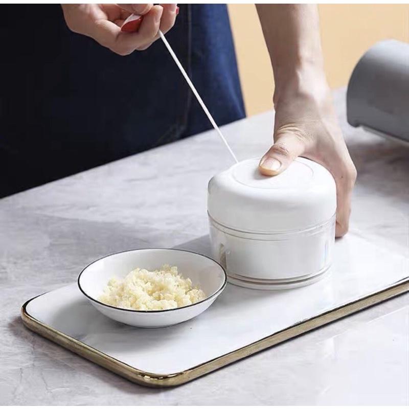 ️️ Dụng cụ xay tỏi ớt cầm tay đa năng thế hệ mới, Máy xay tỏi KÉO TAY MẪU MỚI GD265-XayToi