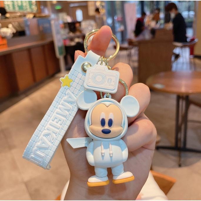 Mô hình Móc khóa hoạt hình Disney chuột Mickey - chìa ô tô xe máy quà lưu niệm
