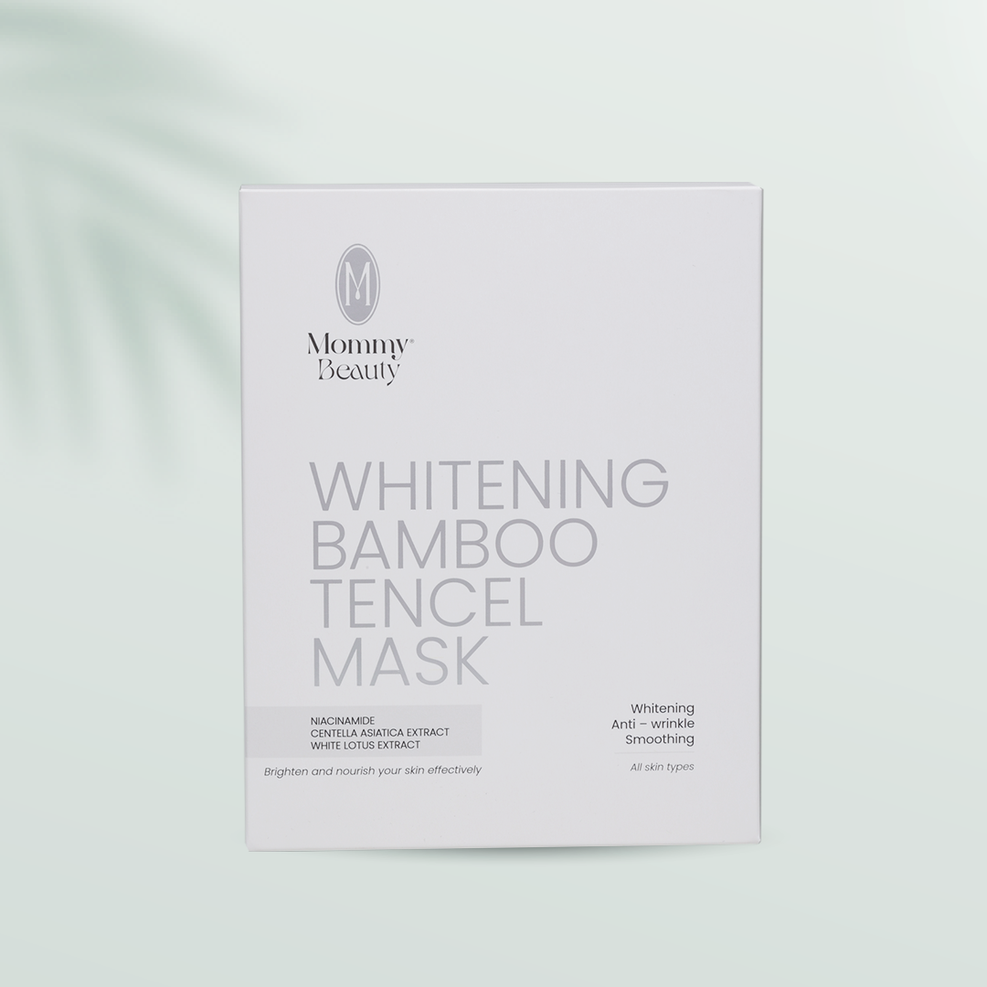 Mặt nạ dưỡng da sáng trắng Whitening Bamboo Tencel Mask, cải thiện da không đều màu. Cấp ẩm, cải thiện đàn hồi, giúp da căng bóng và rạng rỡ 