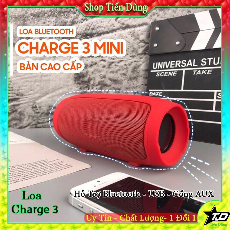 Loa Bluetooth Không Dây Charge 3 Mini Vỏ Nhôm Nghe Nhạc Hay, Âm Thanh Chất Lượng, Hỗ Trợ Cắm Thẻ Nhớ Tf, Usb