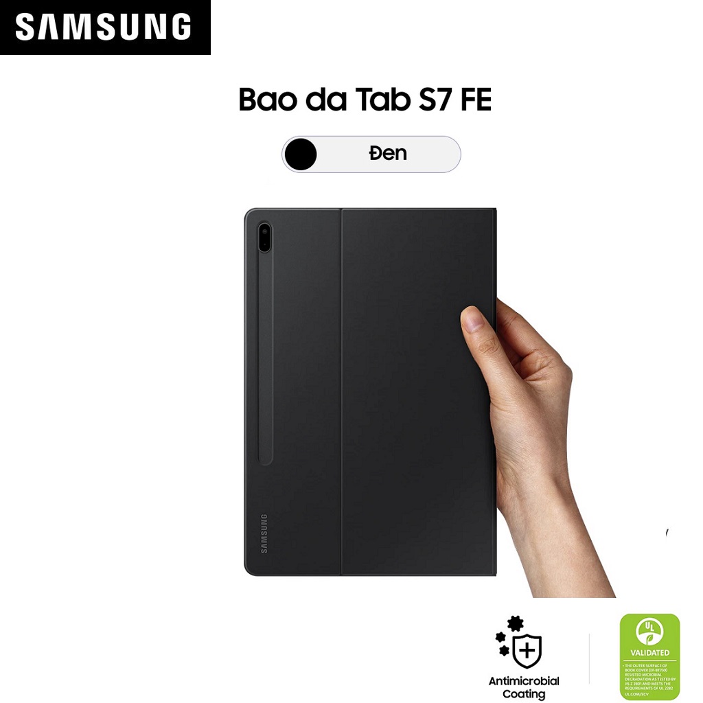 Bao Da Samsung Galaxy Tab S7 Plus / S7 FE và S8 Plus Book Cover - Hàng Chính Hãng