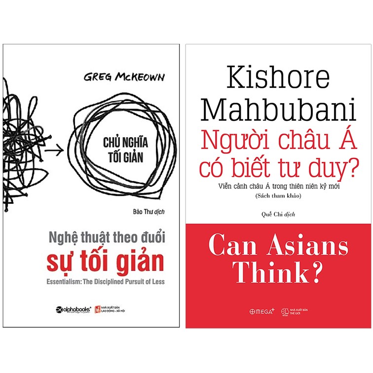 Combo Sách Tư Duy - Kỹ Năng Sống : Nghệ Thuật Theo Đuổi Sự Tối Giản +  Người Châu Á Có Biết Tư Duy?