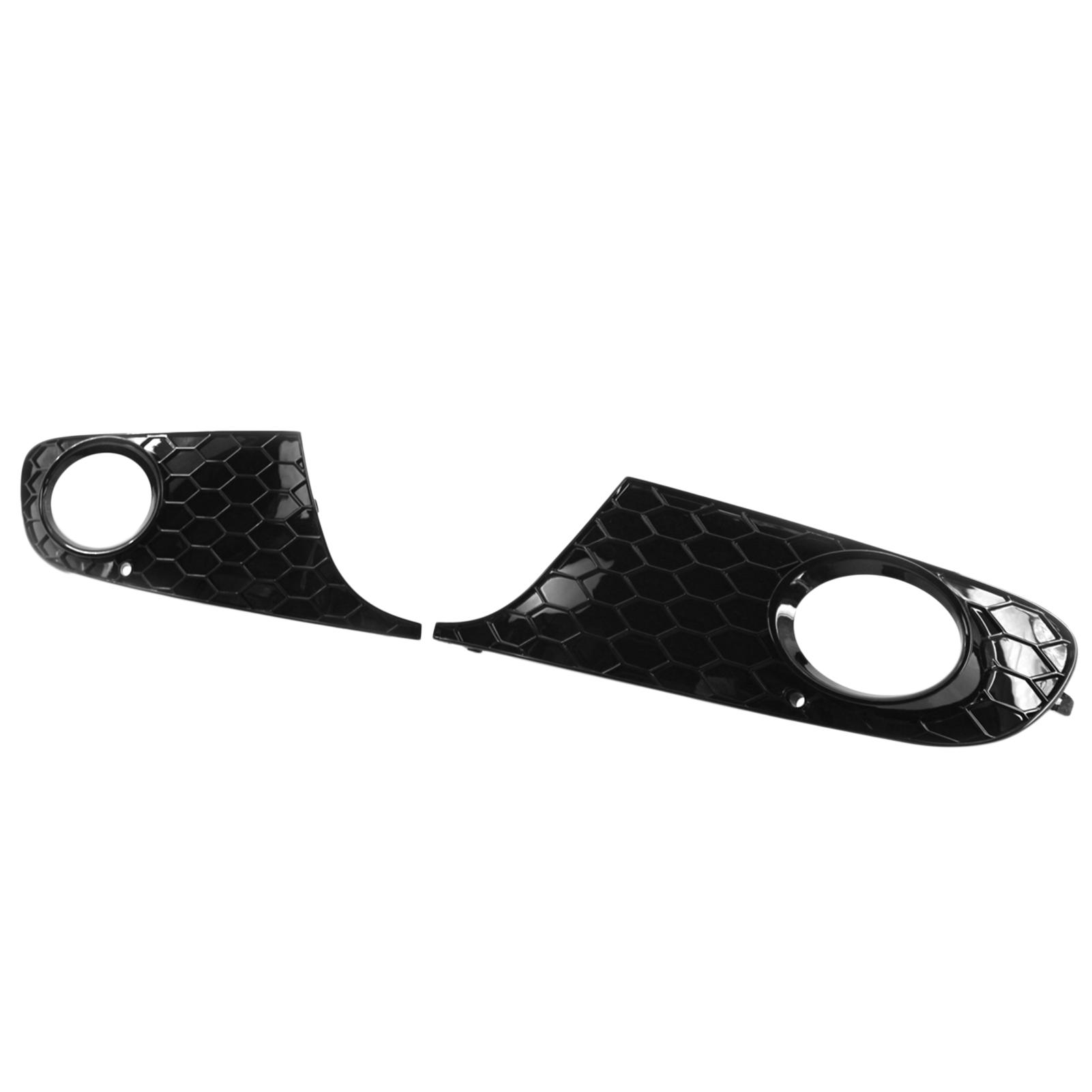 Front Bumper Grille Mesh Grill Fog Light Cover Replacement for VW Golf 6 MK6 Non-GTI 2009-13