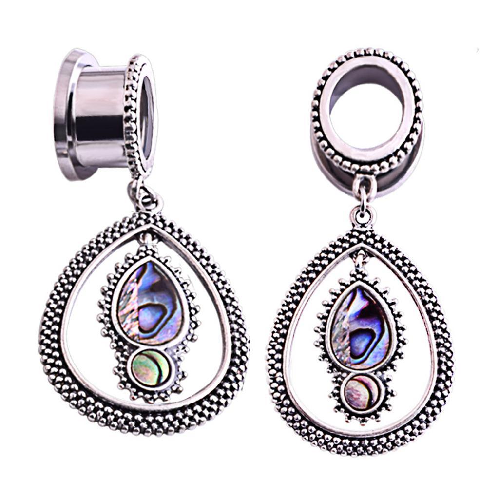 316L Stainless Steel Ear Flesh Tunnel Plugs Screw Expander Ear Gauges