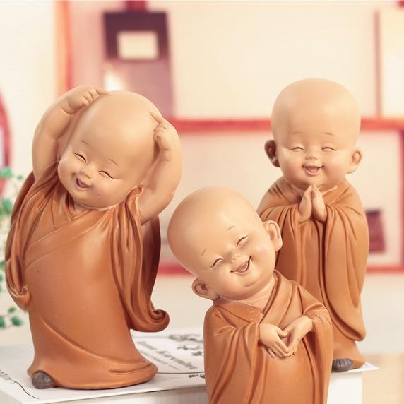 Bộ Tượng 03 Chú Tiểu Vui Vẻ