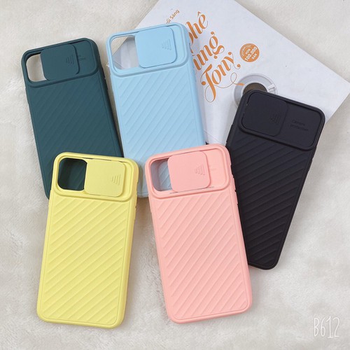 Ốp Lưng Silicon Có Nắp Che Camera Cho Iphone 11 Pro Max - Màu Ngẫu Nhiên