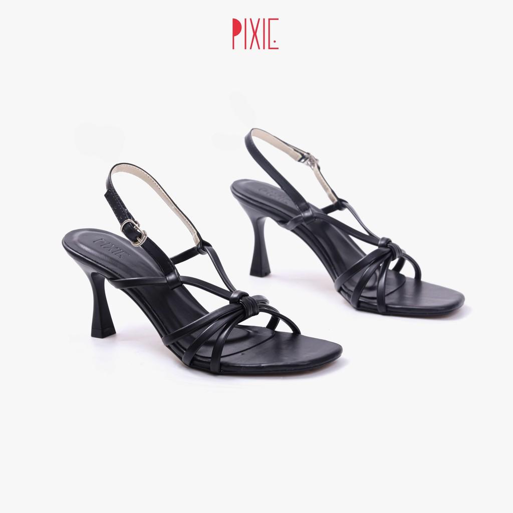 Giày Sandal Cao Gót 7cm Thắt Nơ Pixie X714